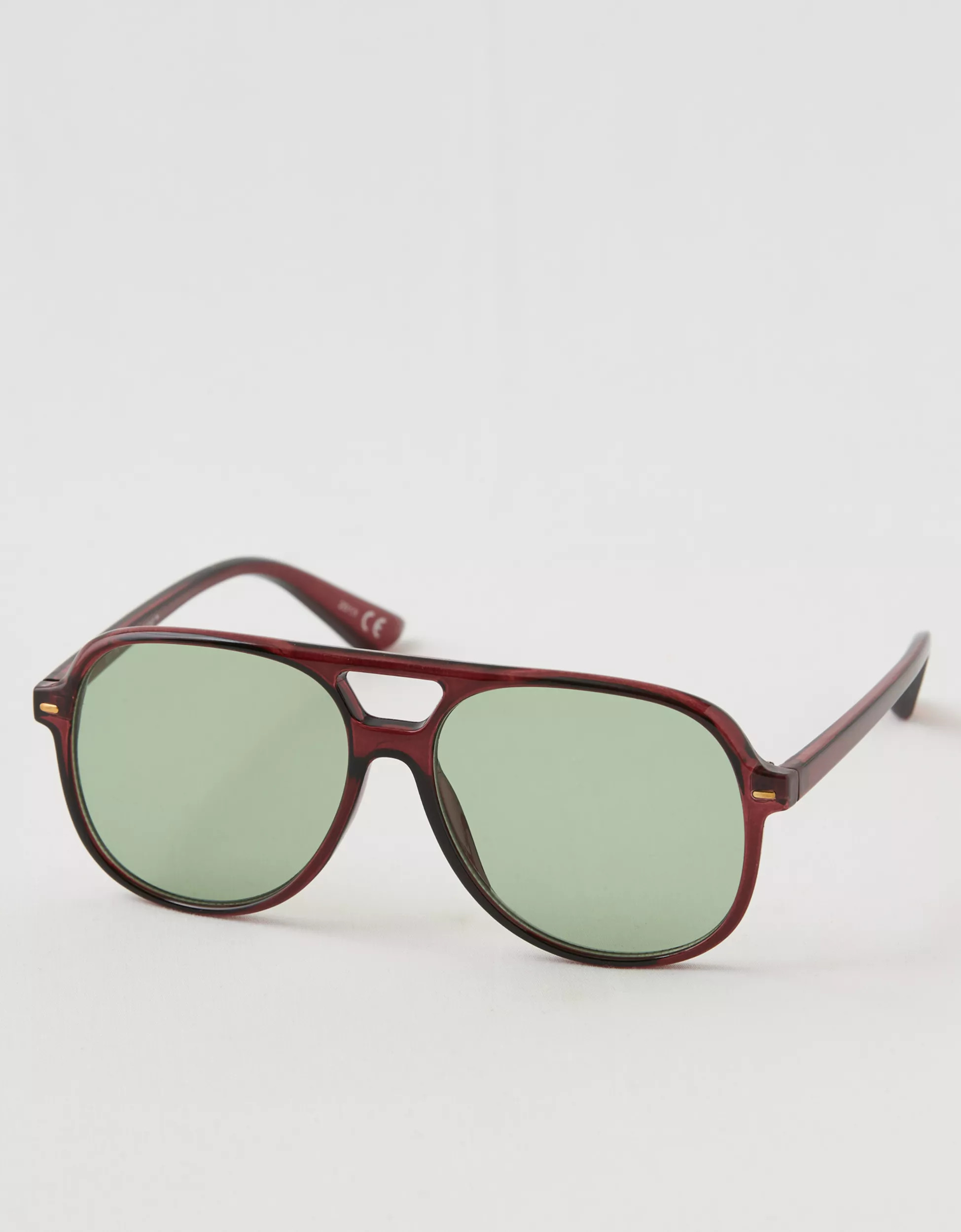 Aerie Double Bridge Aviator Sunglasses | Aerie