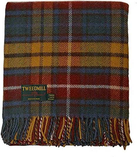 Birchwood Tweedmill Haverford West Throw Blanket, Antique Buchanan | Amazon (US)