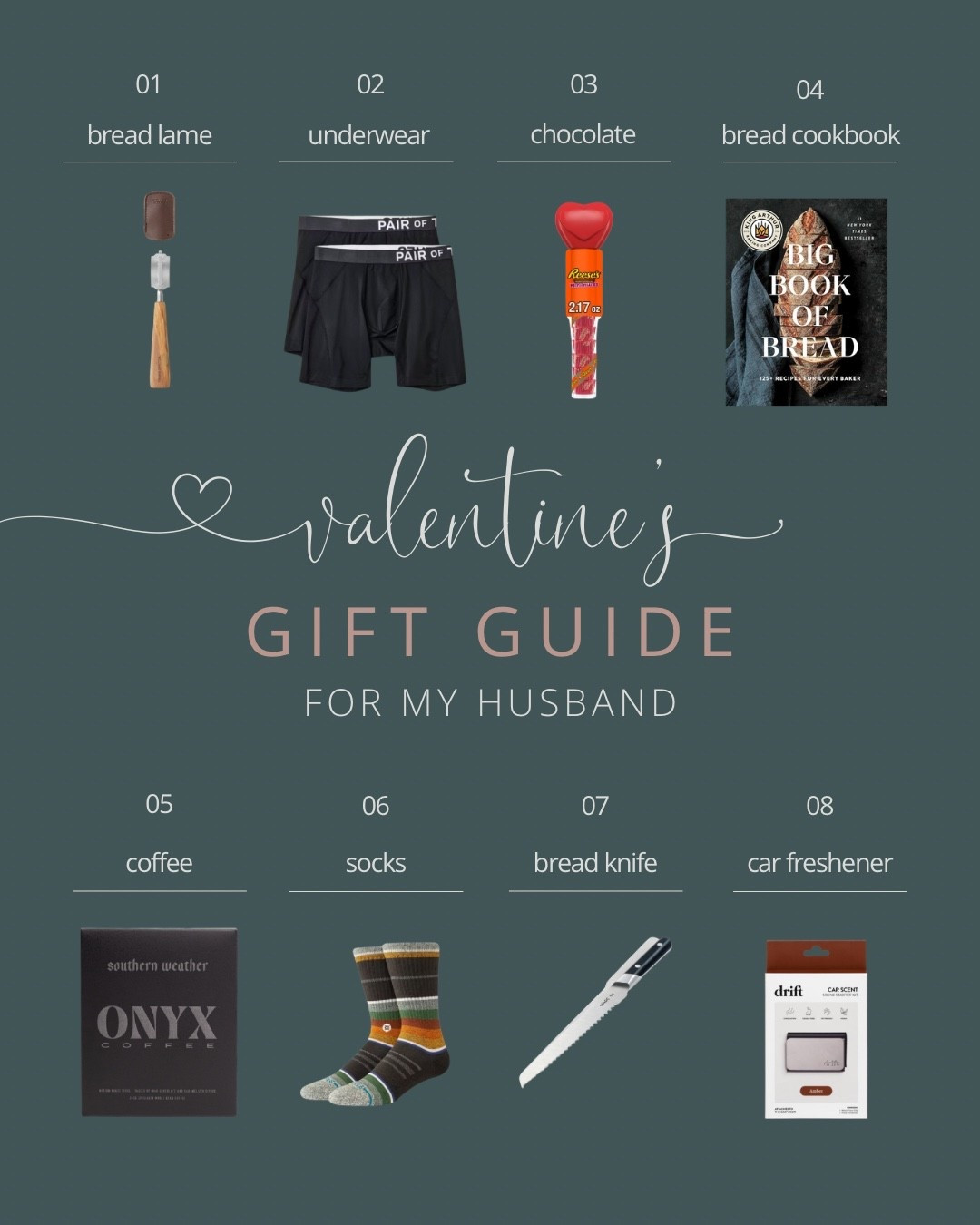 My husband recently got into bread making for a new hobby,  so I added some things like a cookbook, bread lame, and knife to gift him for Valentine’s Day❤️

#LTKValentine #LTKMens #LTKdayinmylife