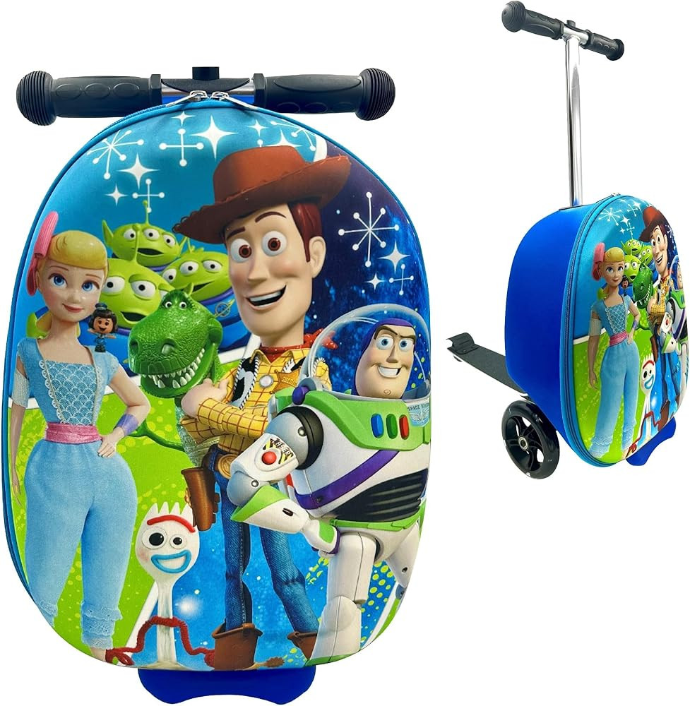 Fast Forward Toy Story 18" Ride-On Suitcase Scooter - Toy Story Lightweight Carry-On Foldable Sco... | Amazon (US)