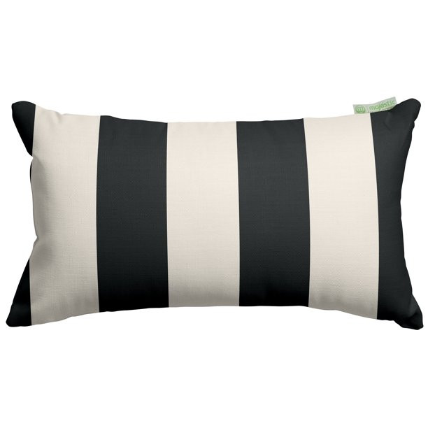 Majestic Home Goods Vertical Stripe Indoor Outdoor Small Decorative Throw Pillow - Walmart.com | Walmart (US)