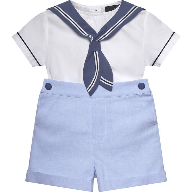 Edward Sailor Set, Pale Blue | Maisonette