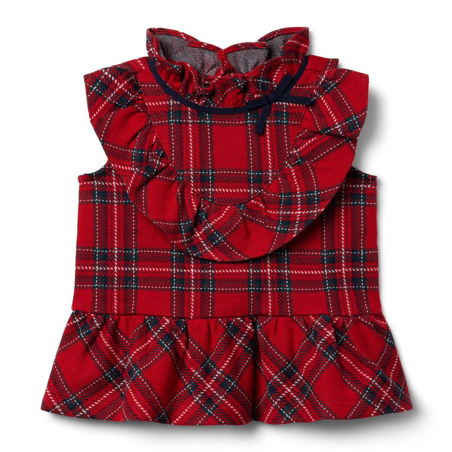 Tartan Ruffle Peplum Top | Janie and Jack