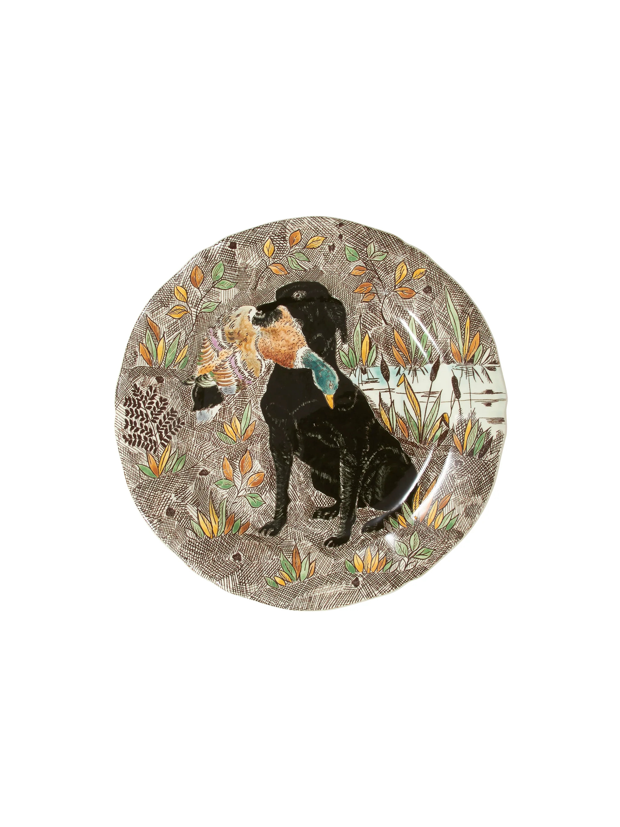 Gien Rambouillet Salad Plate Labrador | Weston Table