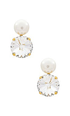 Jennifer Behr Demi Earring in Crystal Antique Gold from Revolve.com | Revolve Clothing (Global)