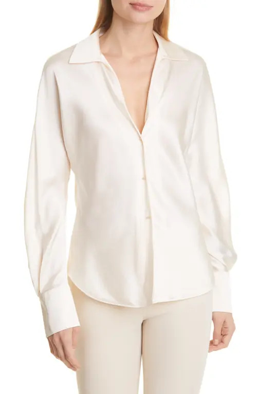 Vince Silk Blouse in Chiffon at Nordstrom, Size Medium | Nordstrom