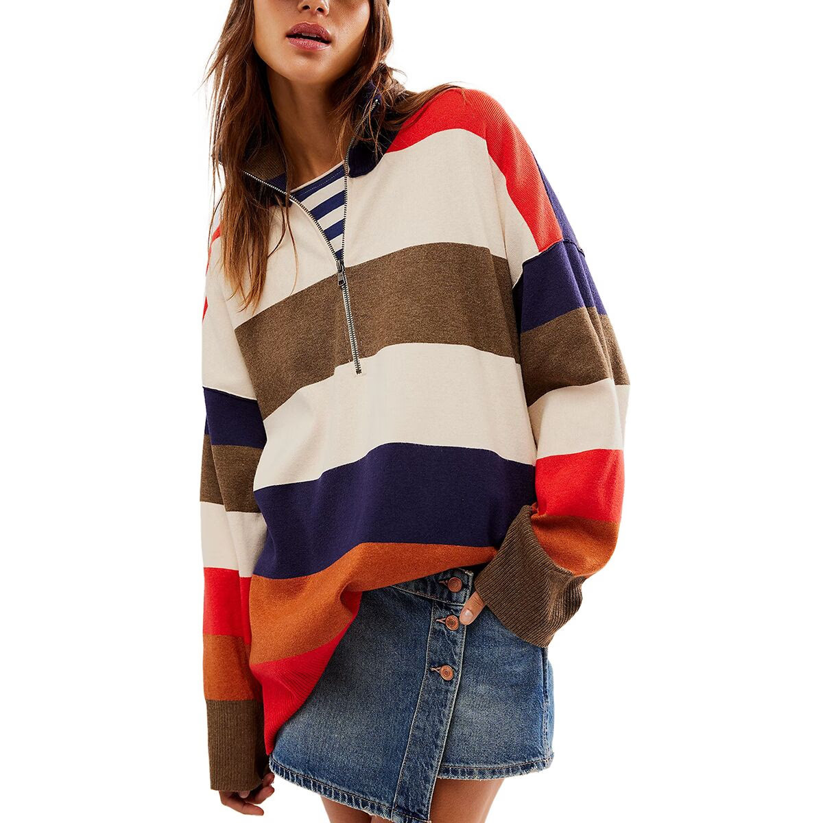 Free People Coastal Stripe Pullover - Women's - Clothing | Backcountry