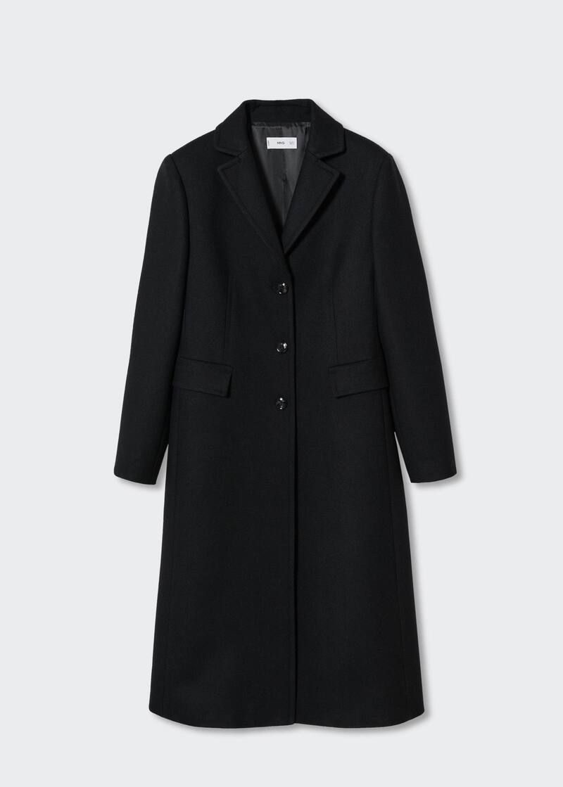 Fitted coat with buttons -  Women | Mango USA | MANGO (US)