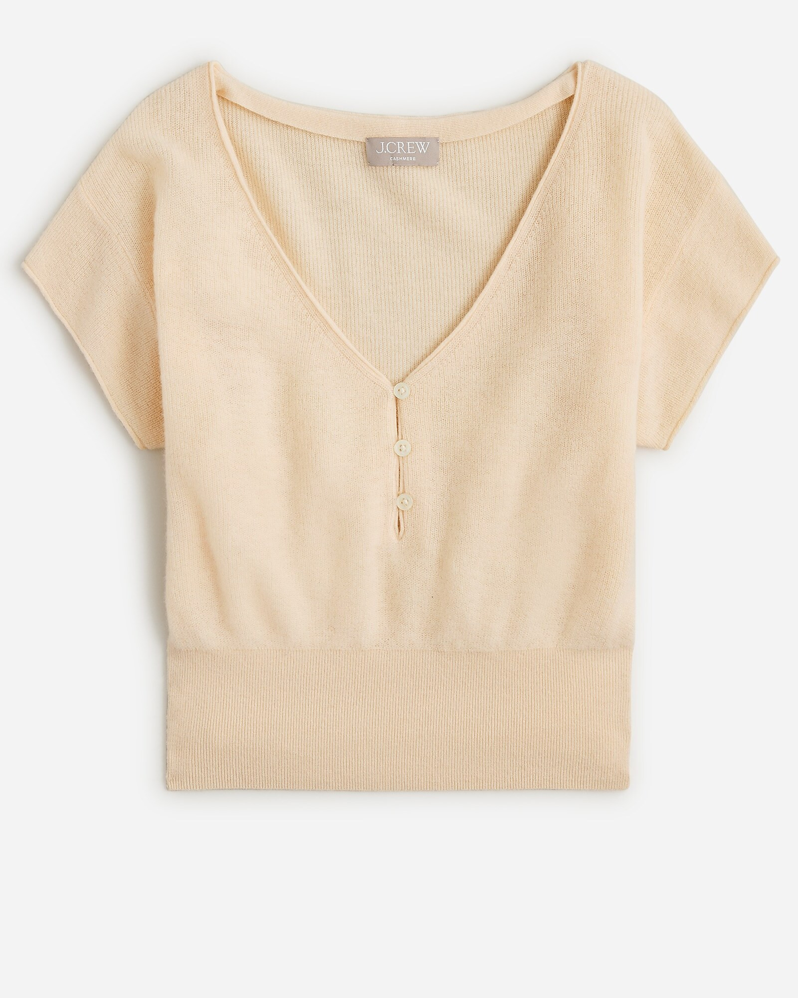 Featherweight cashmere V-neck T-shirt | J. Crew US