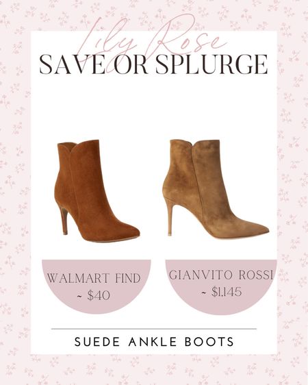 Save or splurge. Ankle boots. Fall boots. Fall shoes  

#LTKSeasonal #LTKshoecrush #LTKunder50