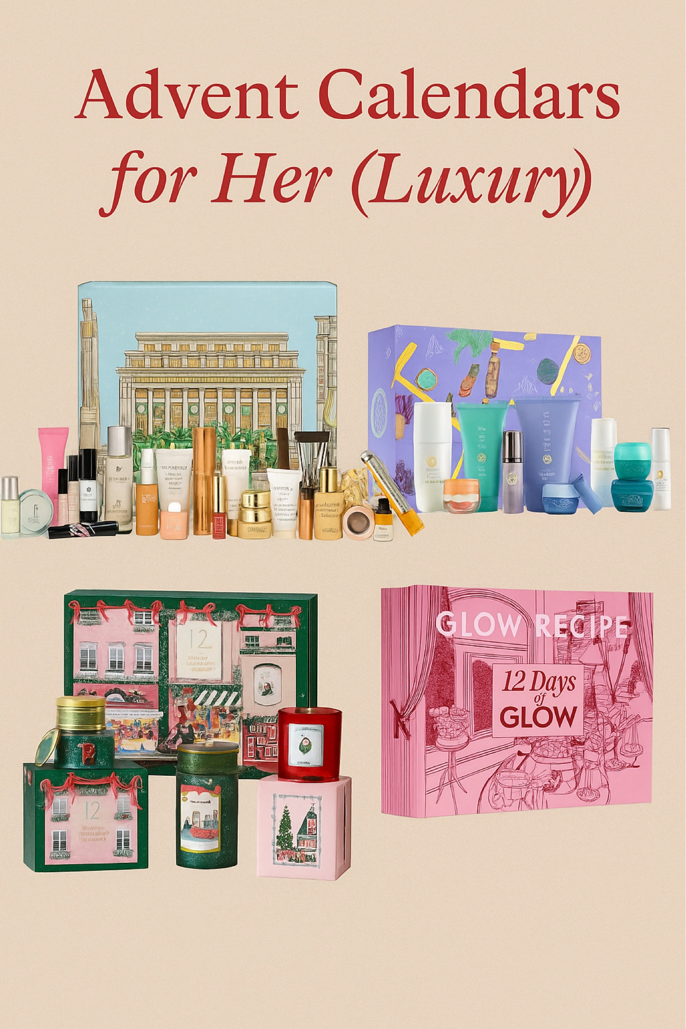 💎 Advent Calendars for Her ($$$) ✨
Luxury beauty meets holiday magic — from Tatcha to Saks, these curated calendars are filled with skincare, fragrance, and glow-worthy surprises 🎁 Perfect for treating yourself or gifting someone special 💖

#LTKHoliday #LTKBeauty #LTKGiftGuide #LuxuryGifts #GiftIdeasForHer #HolidayFinds #LTKSkincare #BeautyLover #LuxuryAdventCalendar #LTKFinds #AdventCalendar

#LTKHoliday #LTKGiftGuide #LTKSeasonal