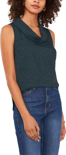 Ikat Print Cowl Neck Sleeveless Top | Nordstrom