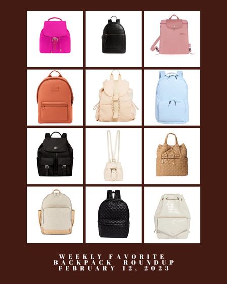 Weekly Favorites- Backpack Roundup- February 12, 2023 #backpack #backpacks #backpacksforwomen #everydaybags #womensbags #bagsforwomen #everydaybag

#LTKitbag #LTKFind #LTKSeasonal