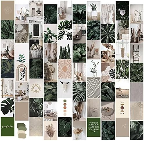 SUPOW Wall Collage Kit 70pcs, Aesthetic Pictures for Room Decor, Boho Cottagecore Art Illustratio... | Amazon (US)