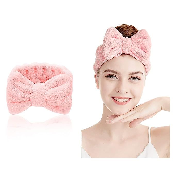 Spa headband – Makeup Headbands Microfiber Facial Hair Band Elastic Head Wraps Stretch for Wome... | Amazon (US)