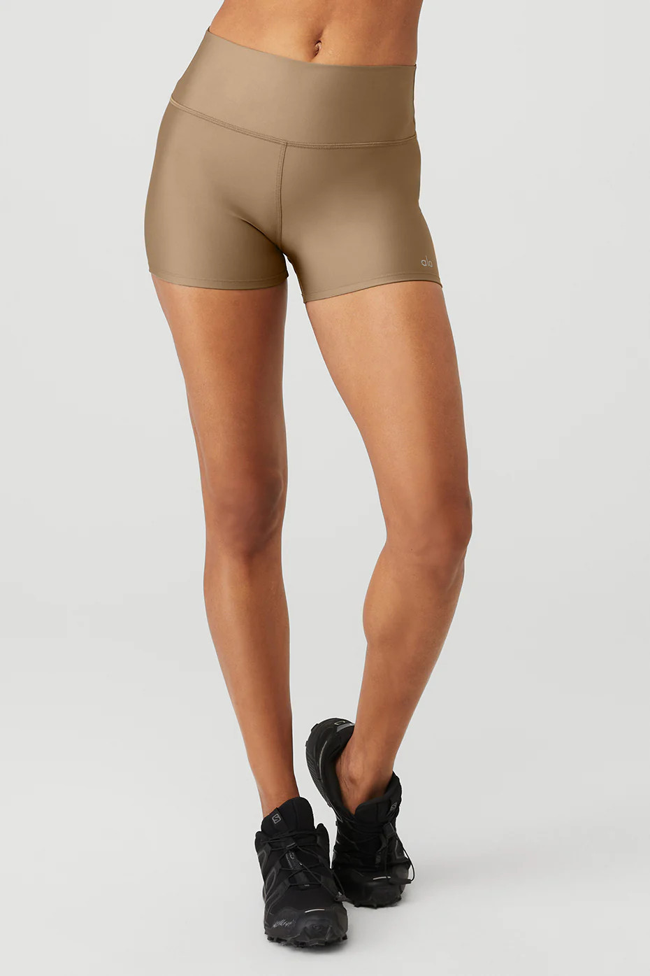 ALO | 3" High-Waist Airlift Short in Gravel Beige, Size: XL | Alo Yoga