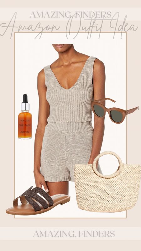 Amazon outfit idea
Amazon spring  outfit.
Sweater set
Two piece set
Straw bag
Le specs sunglasses. 
Woven sandals. 
Tan luxe

#LTKtravel #LTKstyletip #LTKunder50