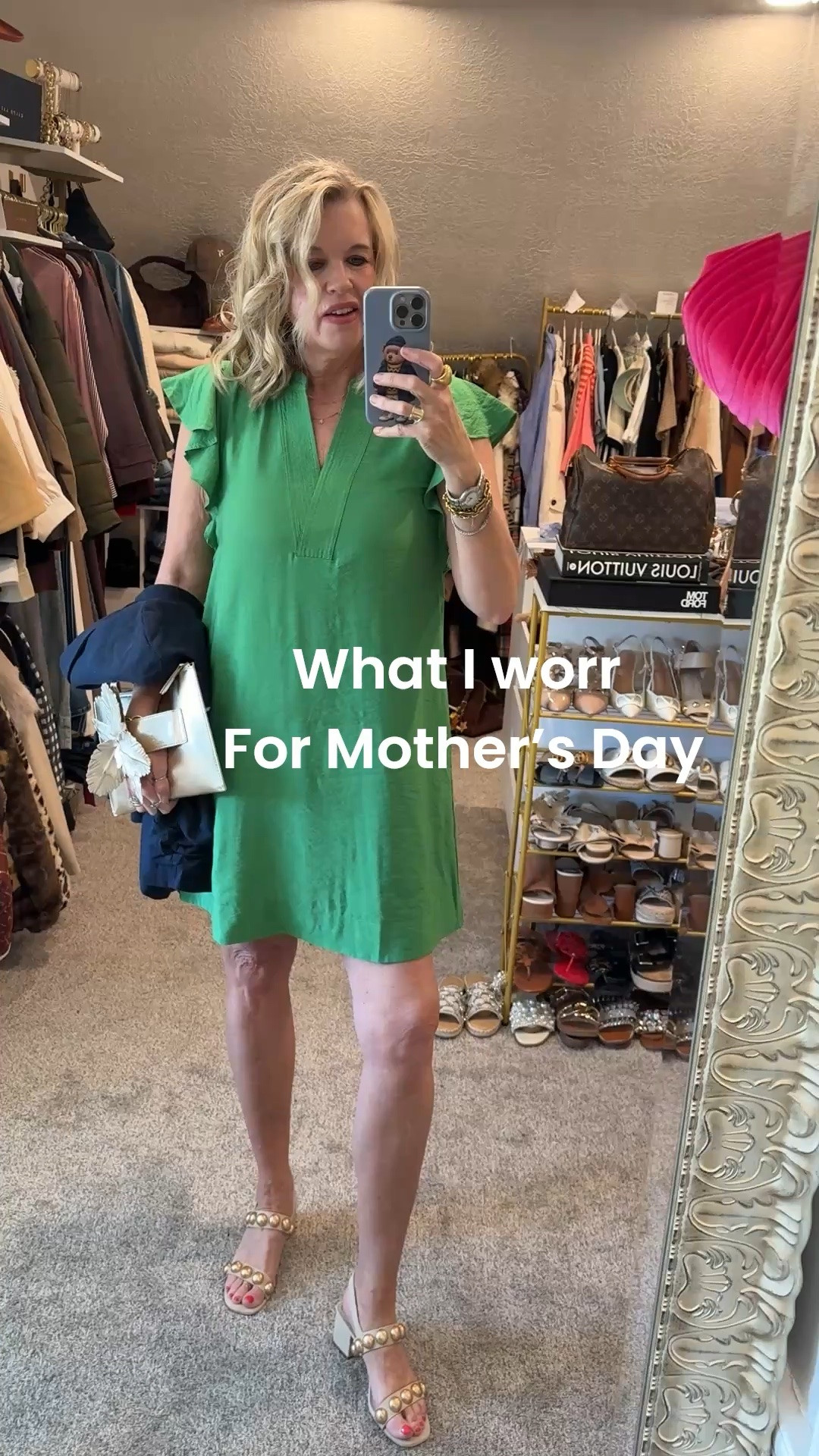What I wore today for Church and Mother’s Day brunch 

The Dress you’ll wear all season long.

⚠️Save  10% with  code DARCY10
On dress and blazer

Flutter sleeve, with pockets & vneck and comes in a couple colors fits tts 

Linen blazer 3/4 sleeve in navy comes in other colors and fits tts ✔️

Cecelia New York linen square block low heel studded sandal & gold flower clutch  
⚠️ Save 15 % with code Darcymvandenberg15 

Julie voz jewelry

#LTKMothersDay #LTKootd #LTKgrwm