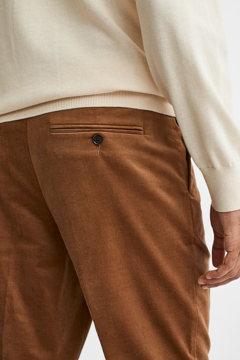 Slim Fit Velvet Suit Pants | H&M (US)