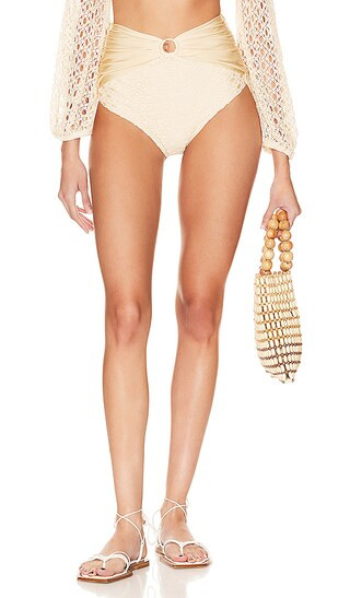 Monstera Crochet Bikini Bottom in Sand | Revolve Clothing (Global)