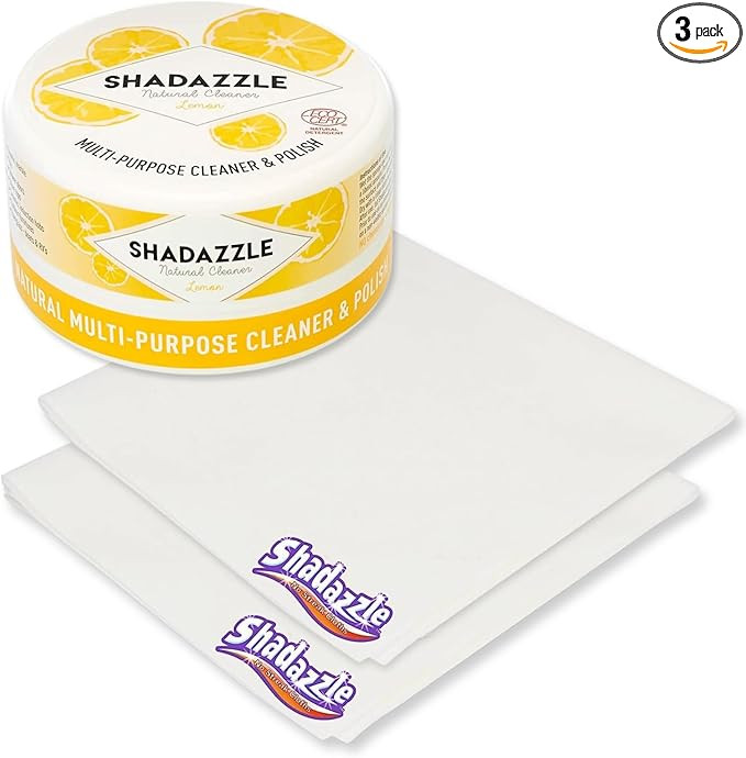 Shadazzle Nanofiber Cleaning Cloth and All Purpose Cleaner and Polish Lemon | Amazon (US)