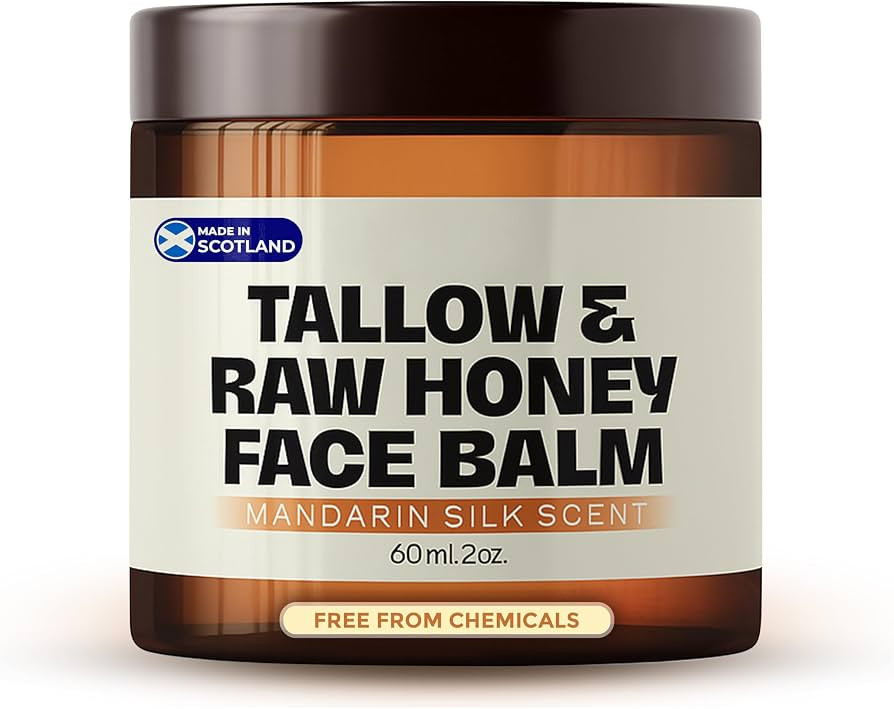 NX1 PROJECT Beef Tallow & Raw Honey Face Balm - Grass-Fed British Beef Tallow Skin Care with Scot... | Amazon (UK)