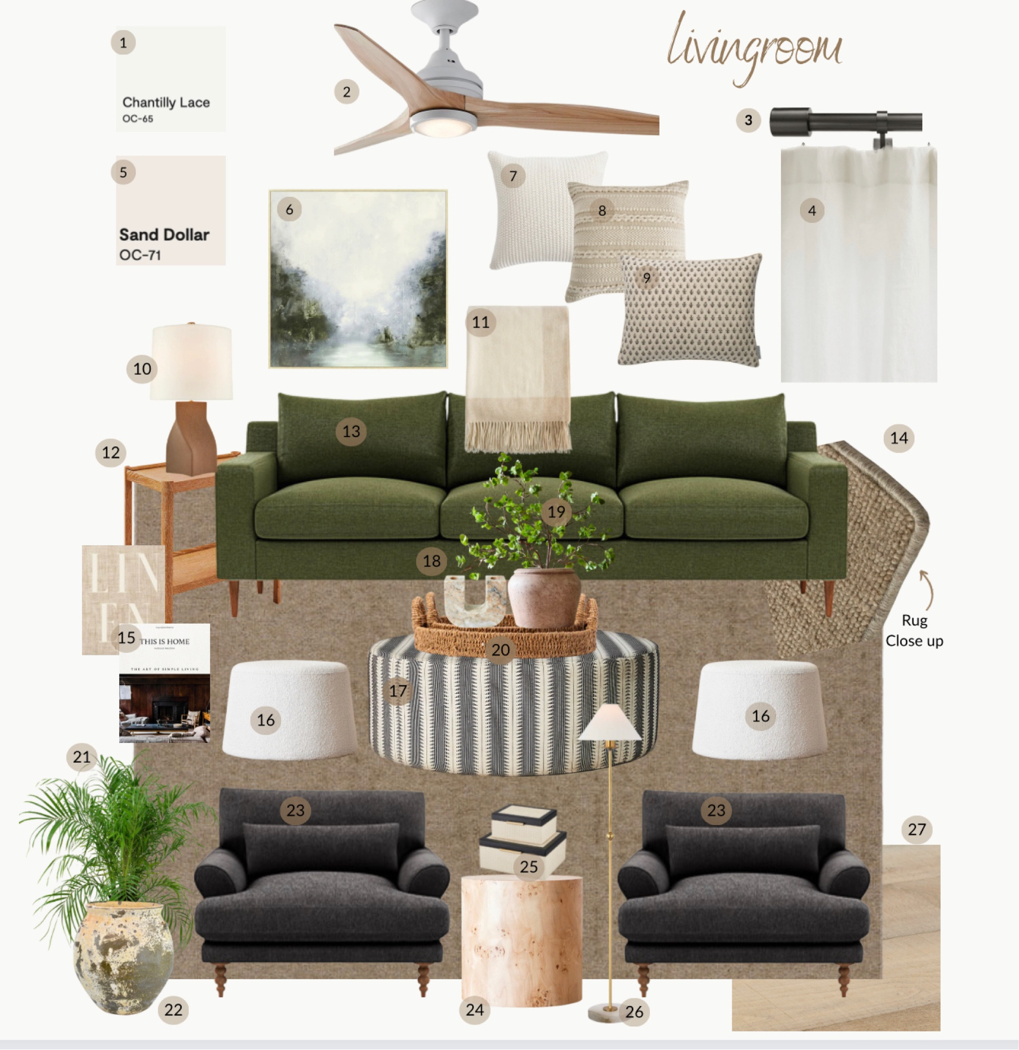 Transitional living room inspiration from a recent interior design project. This accented achromatic color scheme pulls in traditional and fun modern elements for the perfect balance.

#LTKhome