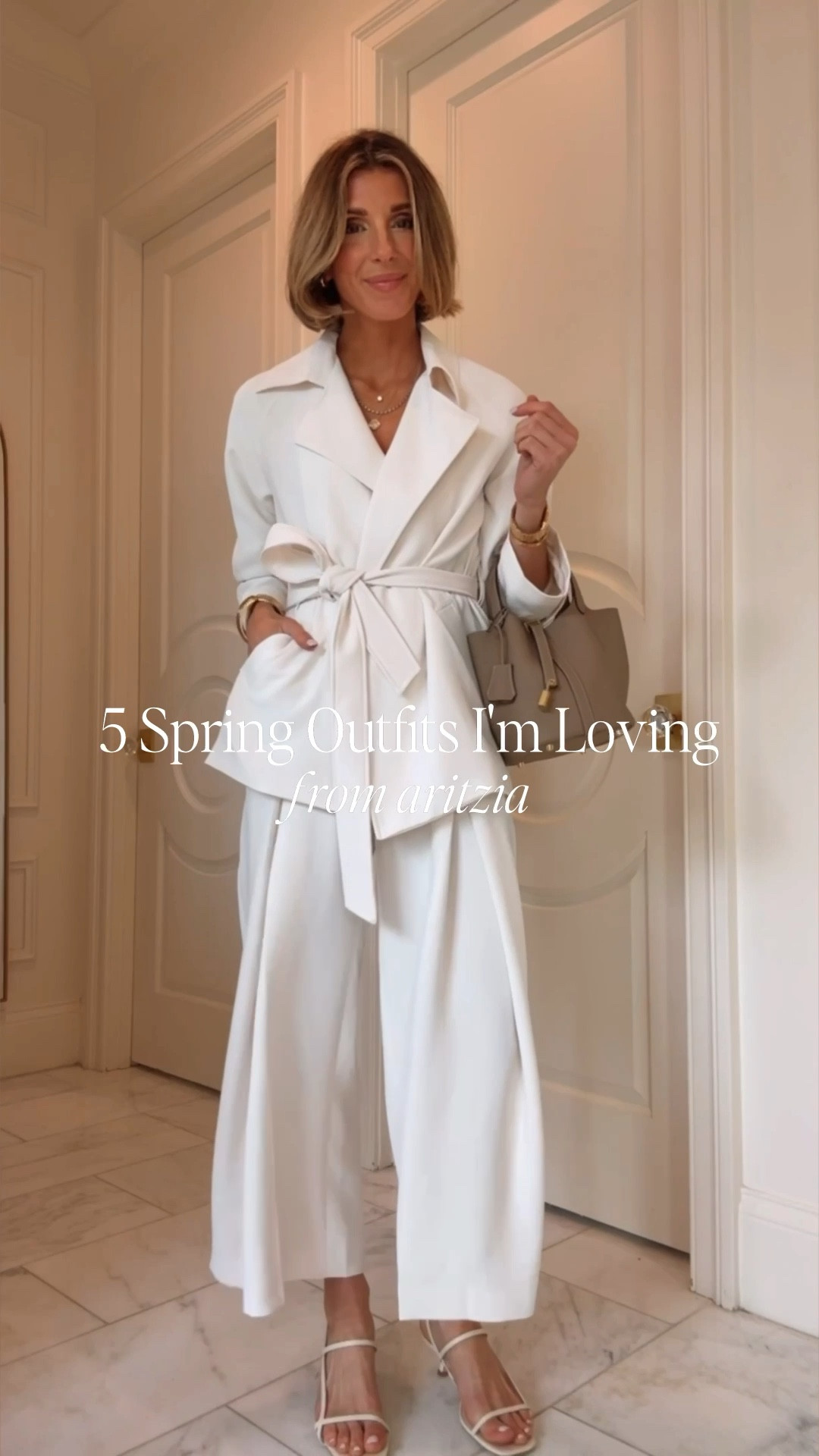 5 spring outfits I'm loving from Aritzia 

I'm wearing size xs in bottoms and small in tops. 