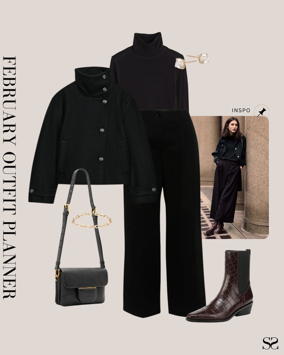 Monthly outfit planner FEBRUARY: Winter outfits | trousers, monochrome outfit, turtleneck sweater 

#classicstyle #LTKstyletip #winteroutfit #springoutfit #workwear #transitionaloutfit

Image inspo credit: Pinterest 

#LTKgrwm #LTKootd