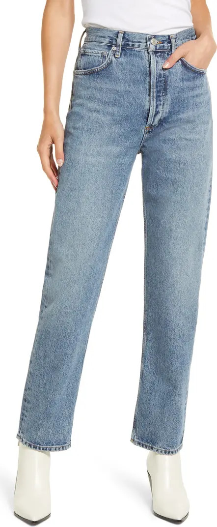 Women's '90s Pinch High Waist Straight Leg Organic Cotton Jeans | Nordstrom