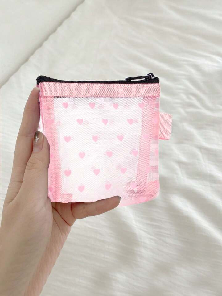 1PC Women Travel Make Up Organizer Storage Pouch Mesh Cosmetic Bag Toiletry Clear Wash Bags Case ... | SHEIN