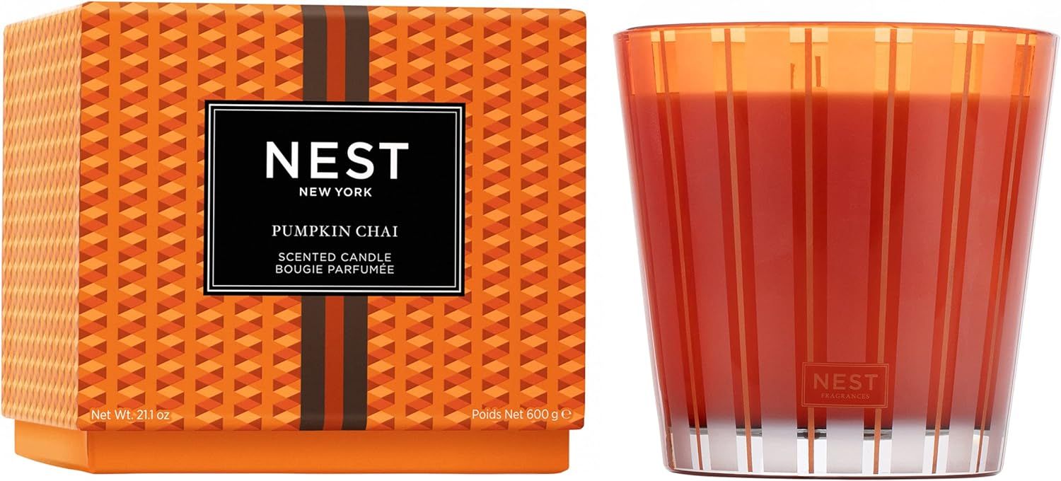 NEST Fragrances 3-Wick Candle- Pumpkin Chai , 21.1 oz - NEST03PC002 | Amazon (US)