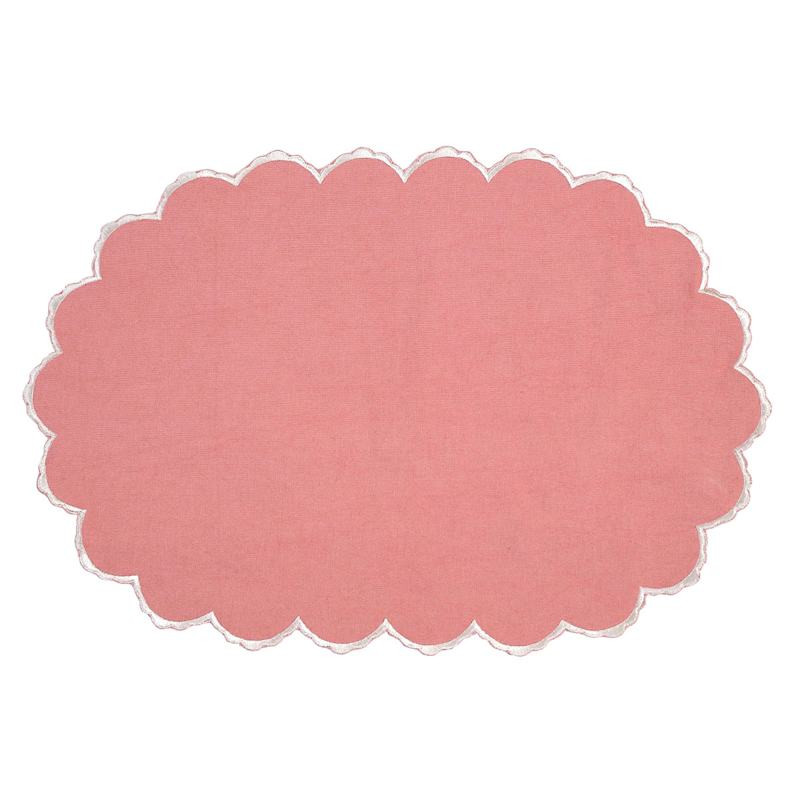 Pink Scalloped Placemat, 13x19 | At Home