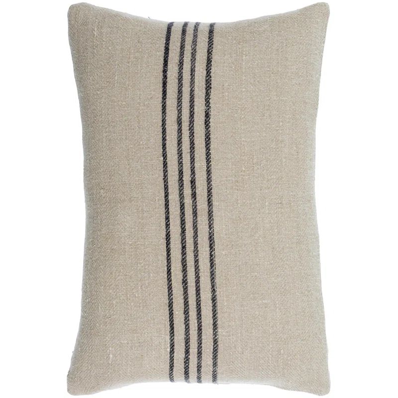 Becki Owens x Livabliss Brett Striped Linen Reversible Throw Pillow | Wayfair North America