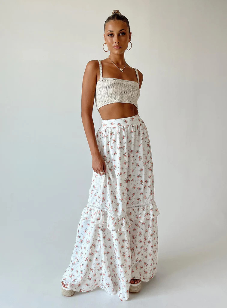 Fowler Maxi Skirt White | Princess Polly US
