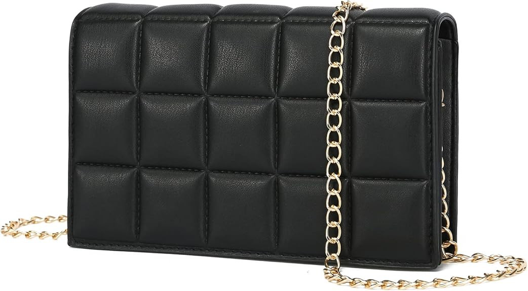 YIKOEE Quilted Chain Mini Shoulder Purse for Women | Amazon (US)
