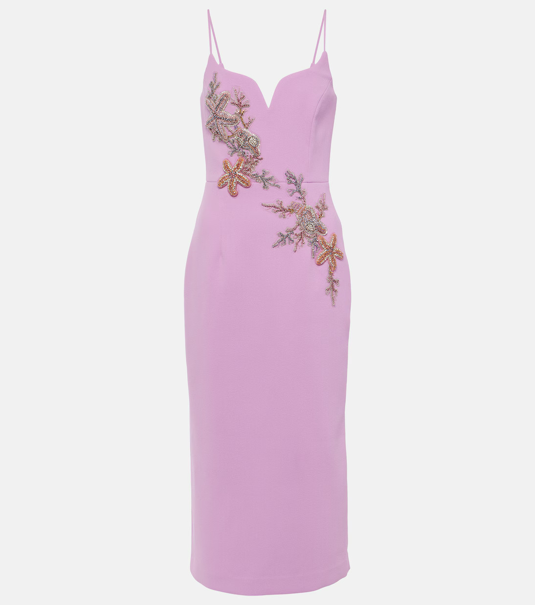 Chantara embellished crêpe midi dress | Mytheresa (US/CA)
