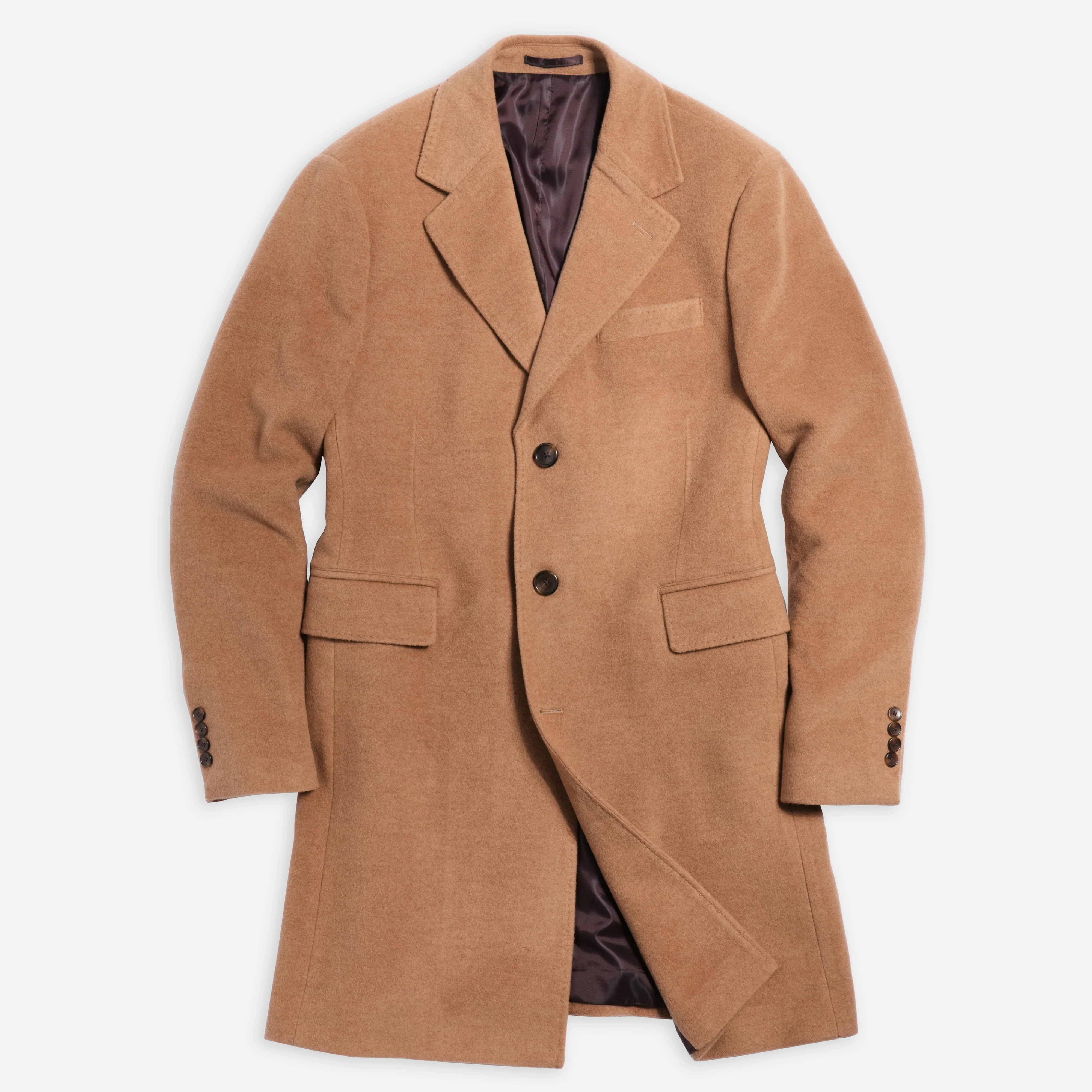 Camel Hair Wool Overcoat | Wool Jackets | Tie Bar | The Tie Bar