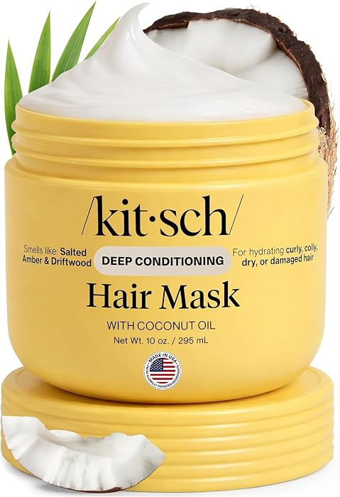 Kitsch Moisturizing Coconut Oil Hair Mask for Damaged Hair \u2013 10 oz | Amazon (US)