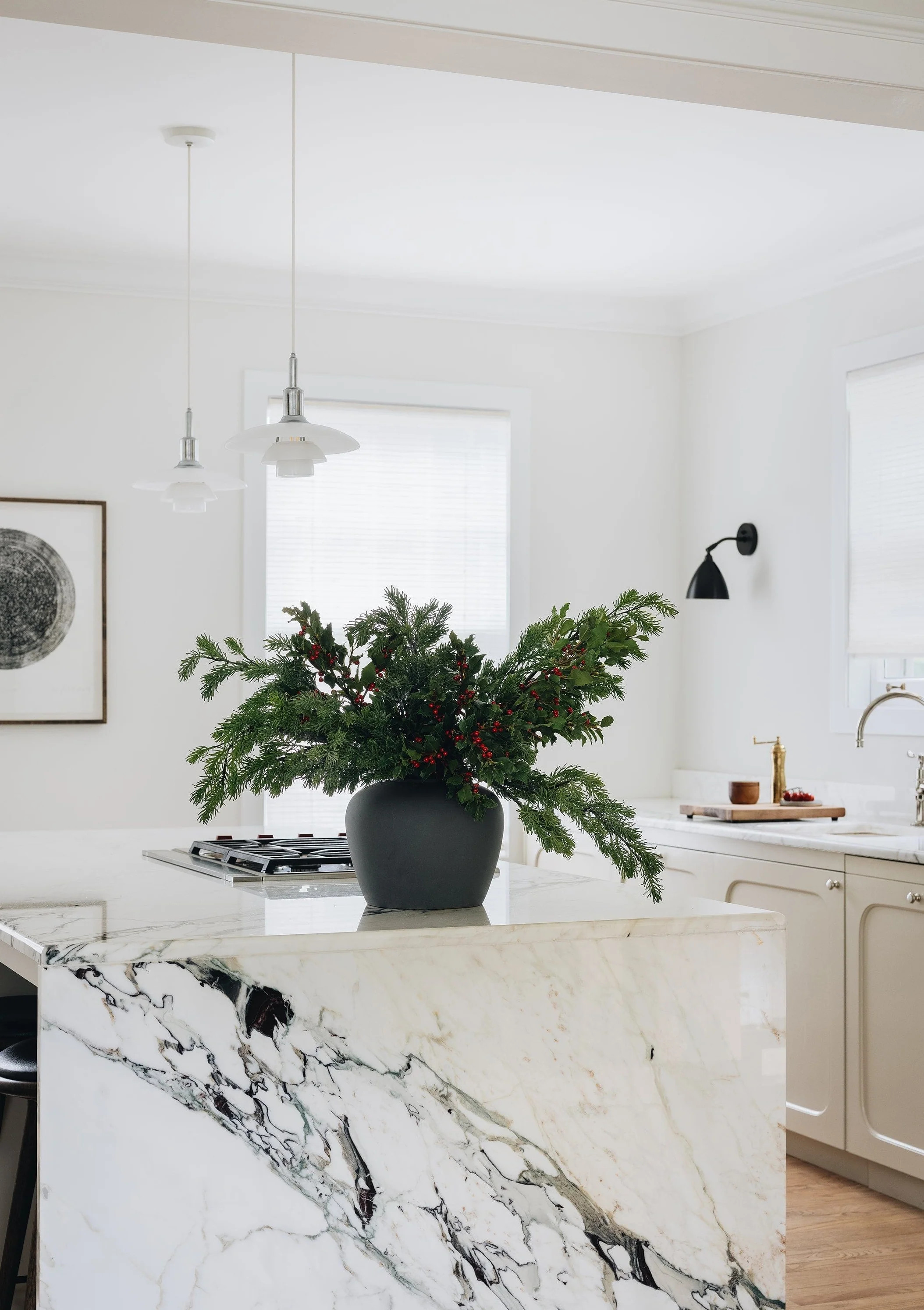 Real Touch Fake Holiday Greens Fir Branch - 38" | Afloral