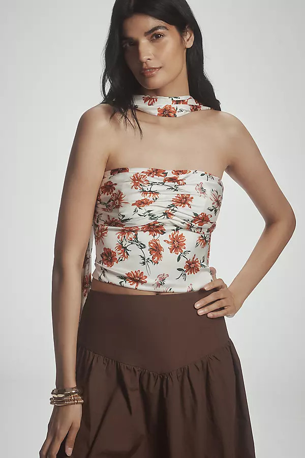 Strapless Scarf Top | Anthropologie (US)