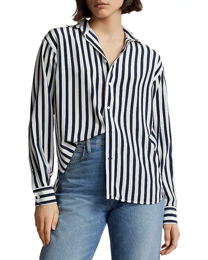 Striped Silk Shirt | Bloomingdale's (US)