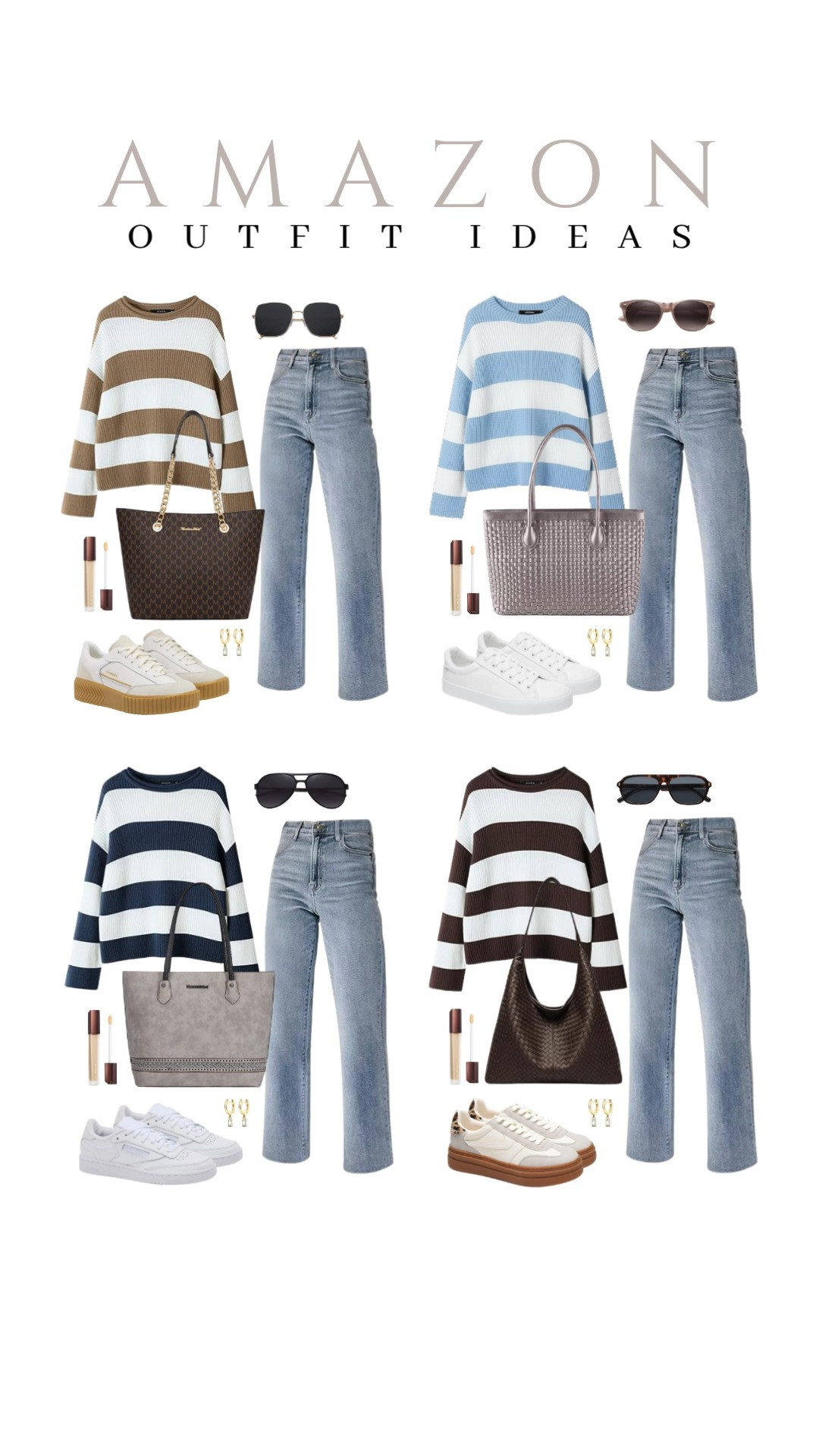 Striped knitted sweaters plus jeans combo? Here are five ways to style them!

#LTKSeasonal #LTKSaleAlert #LTKTravel
 

 