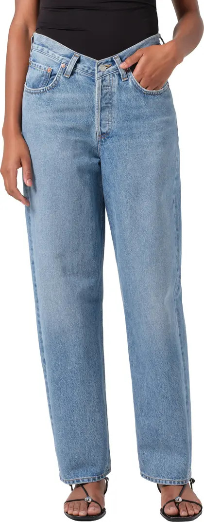 V-Waist Baggy Straight Leg Jeans | Nordstrom