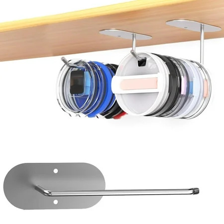 Accapra Clearance Deals! Hook Up Tumbler Lid Organizer Space Saving Cup Lid Organizer for Tumbler/ Tumbler/ Tumbler Lids Self Adhesive Or Drilling Tumbler Lid Hook for Kitchen Organizers | Walmart (US)