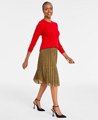 Charter Club Women's 100% Cashmere Crewneck Sweater, Created for Macy's - Macy's | Macy's