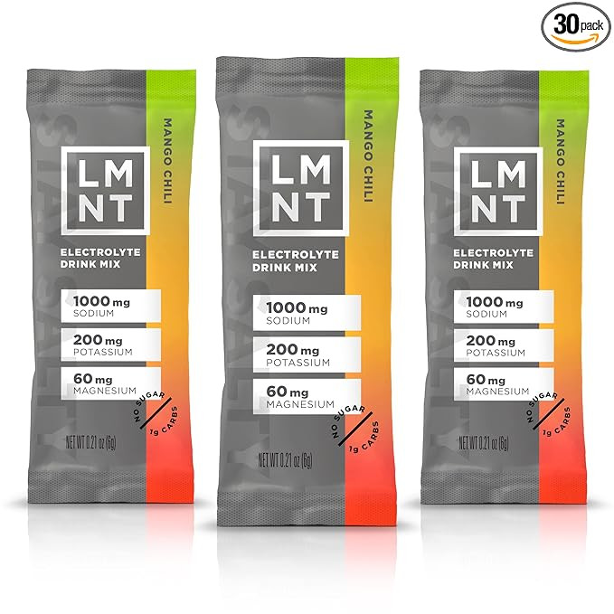 LMNT Zero Sugar Electrolytes - Mango Chili Salt | Drink Mix | 30 Count | Amazon (US)
