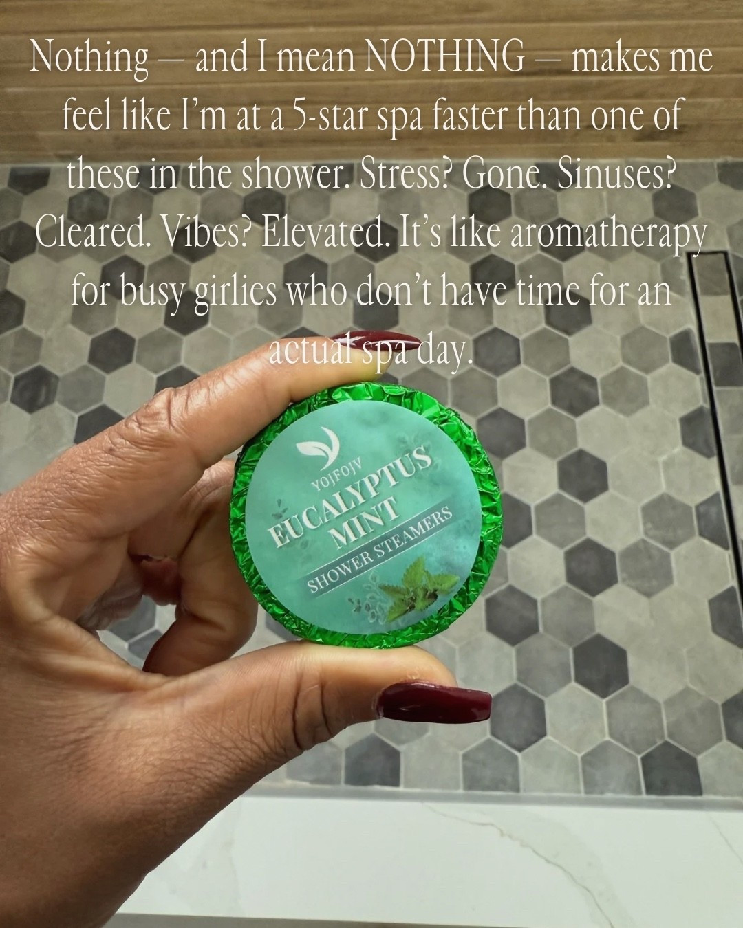 🌿 These shower steamers have become one of my favorite little self-care upgrades lately. A hot shower, one steamer, and suddenly the whole bathroom feels more relaxing and refreshing. Such an easy way to make an ordinary routine feel a little more special.

Estas tabletas para la ducha se han vuelto uno de mis pequeños lujos favoritos. Me encanta cómo transforman una ducha normal en un momento más relajante y agradable sin mucho esfuerzo 🌸

Follow me on Instagram and YouTube
@kirasfashionfinds

#LTKHome #LTKBeauty #LTKselfcare