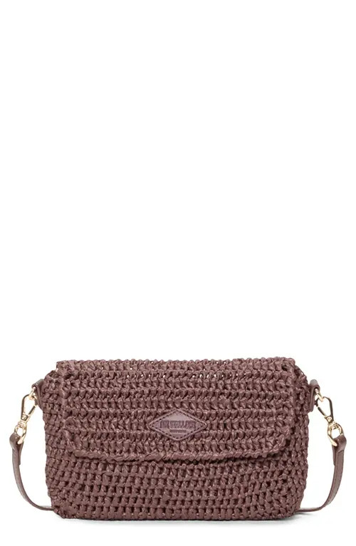 MZ Wallace Convertible Crochet Crossbody Bag in Brown Crochet at Nordstrom | Nordstrom