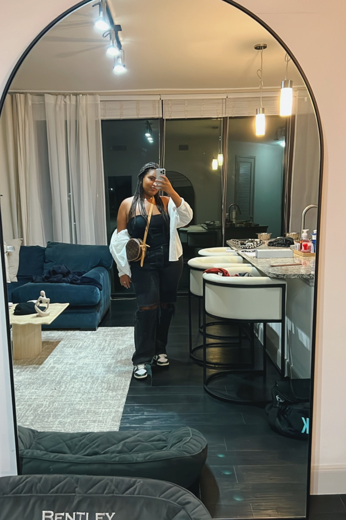 Everyday fall outfit. Oversized button down with strapless top. 

#LTKsalealert #LTKplussize #LTKstyletip